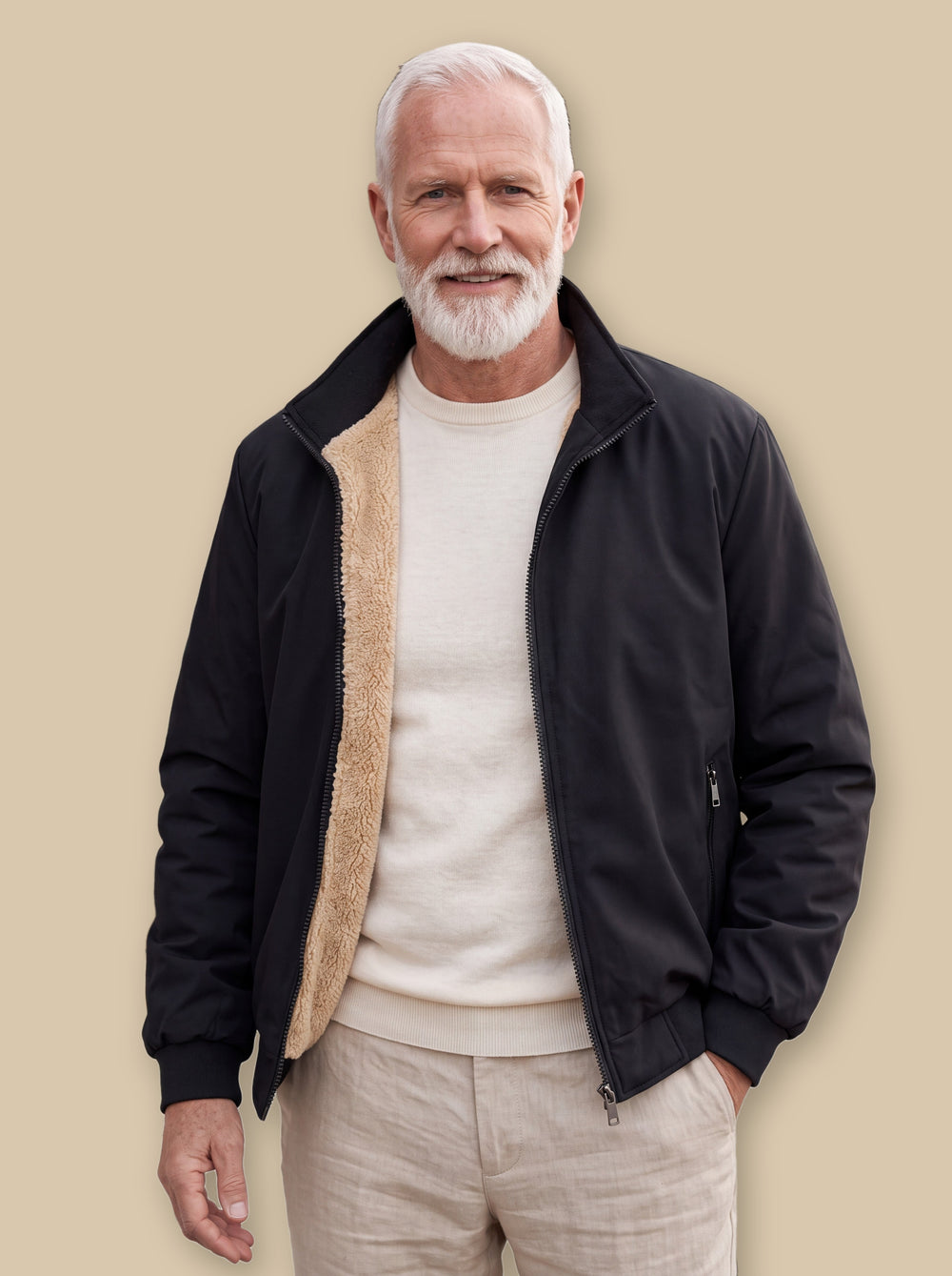 Osborn jacket in Black, studio - Gentlemens Manor