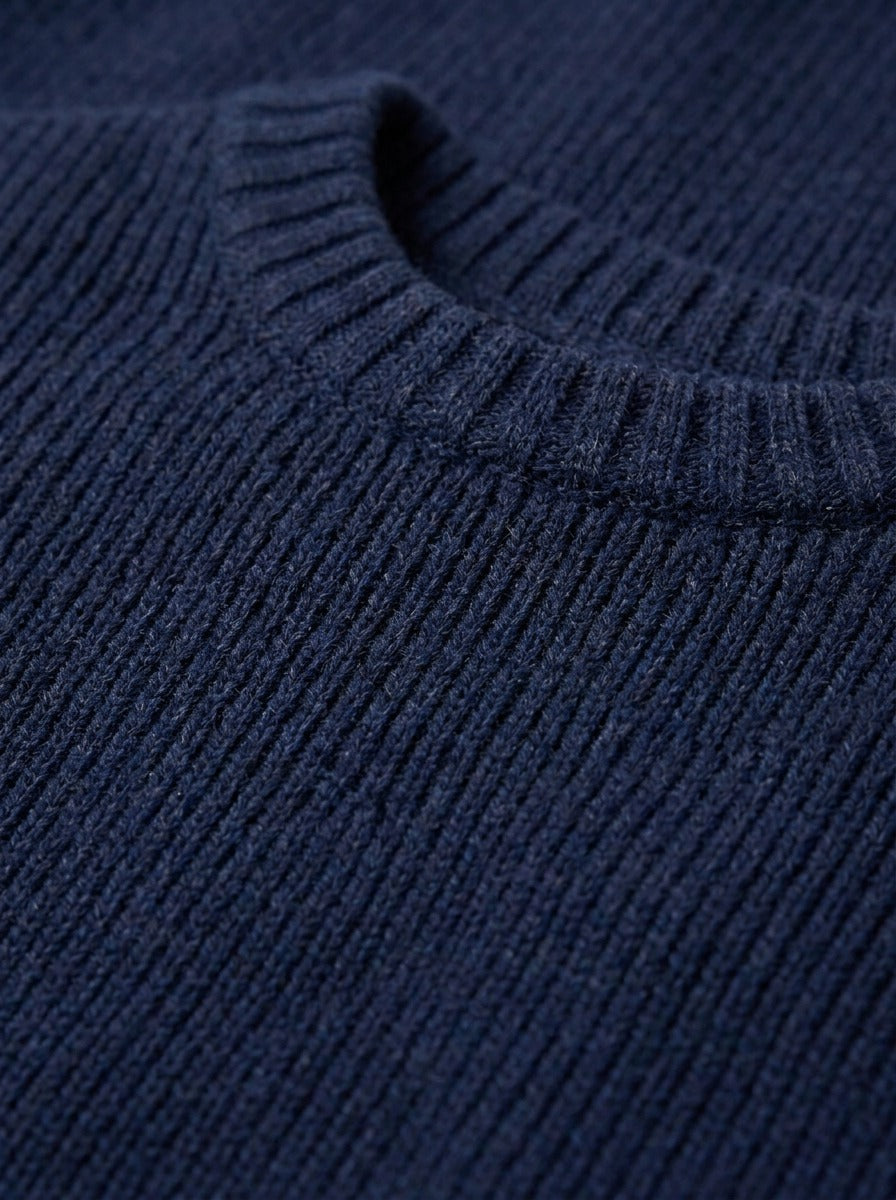 Osgood fine rib crew neck sweater, fabric close up, Gentlemens Manor