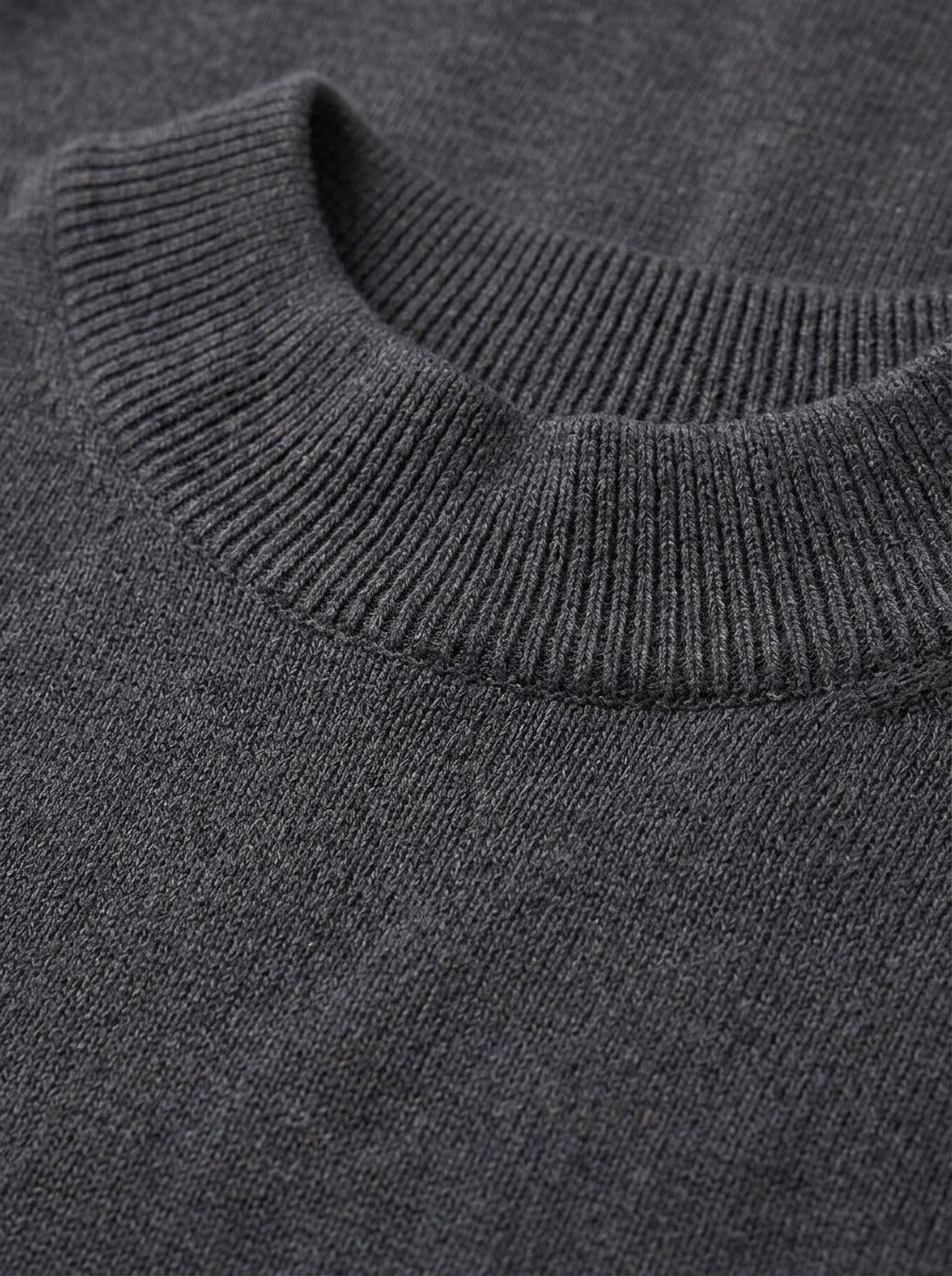 Oxley relaxed mock neck sweater, fabric close up, Gentlemens Manor