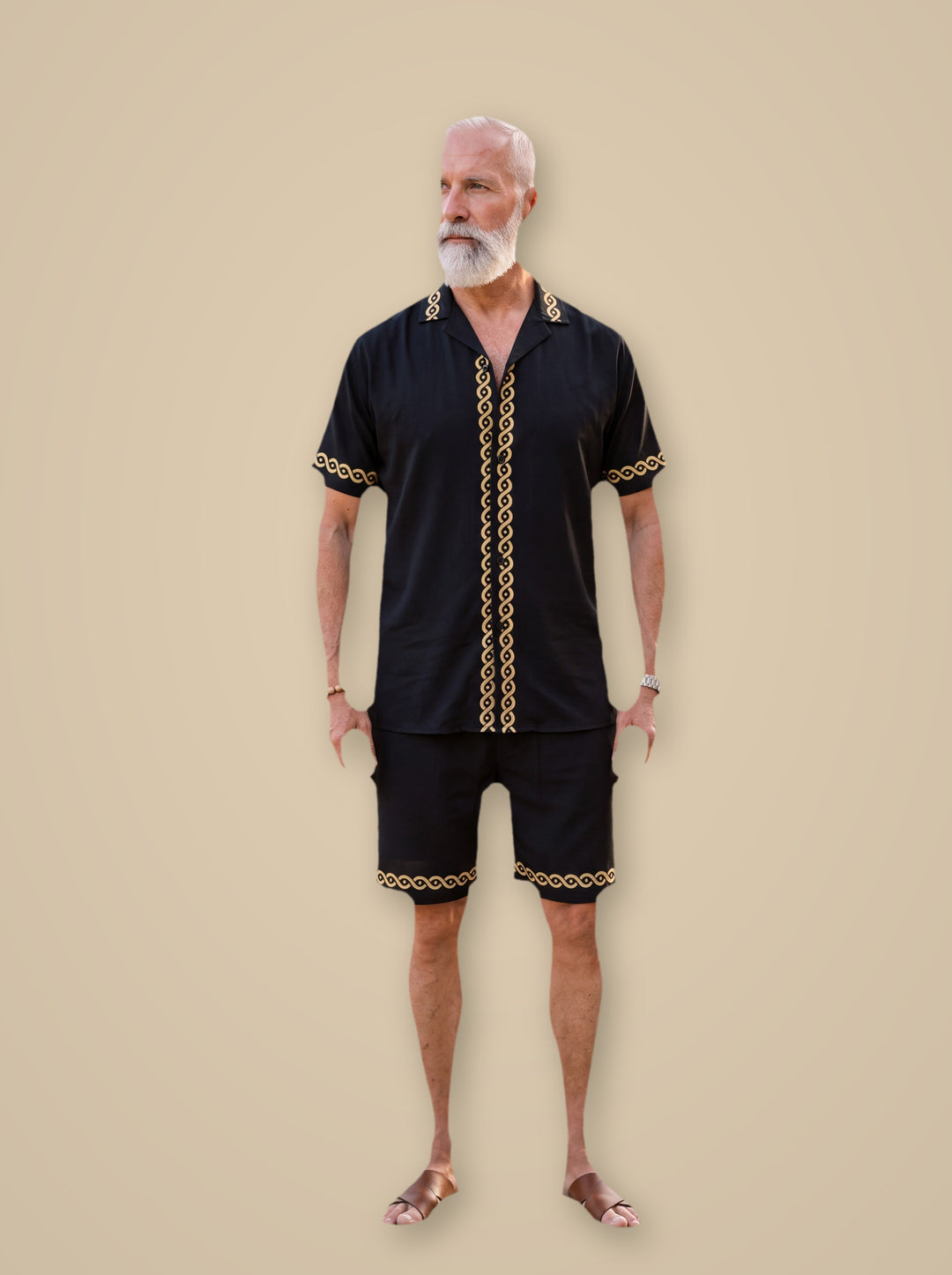Parker two piece set in Black, studio - Gentlemens Manor