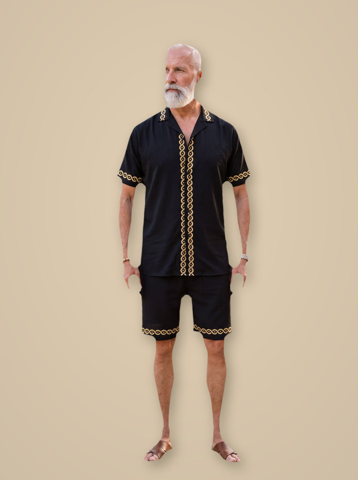 Parker two piece set in Black, studio - Gentlemens Manor