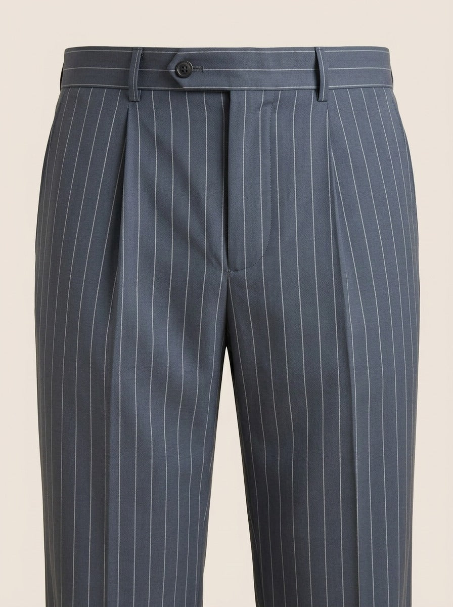 Pickett pinstripe dress pants, fabric close up, Gentlemens Manor