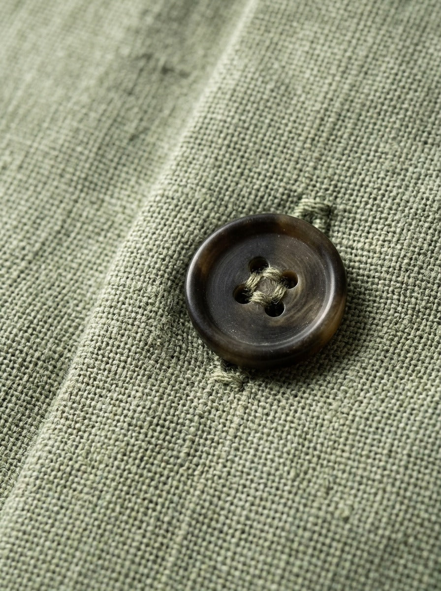 Prescott band collar shirt and pants set, fabric close up, Gentlemens Manor