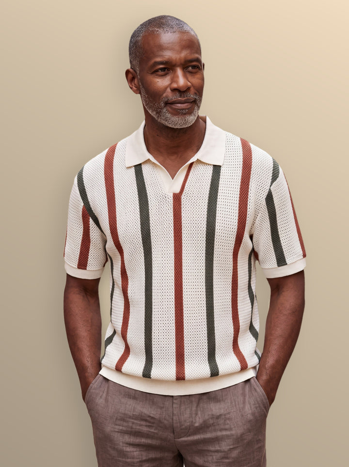 Quincy polo shirt in Beige, studio - Gentlemens Manor