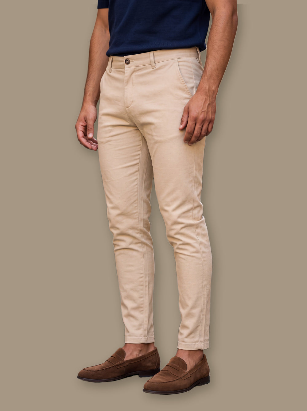 Quinton trousers in Beige, studio - Gentlemens Manor