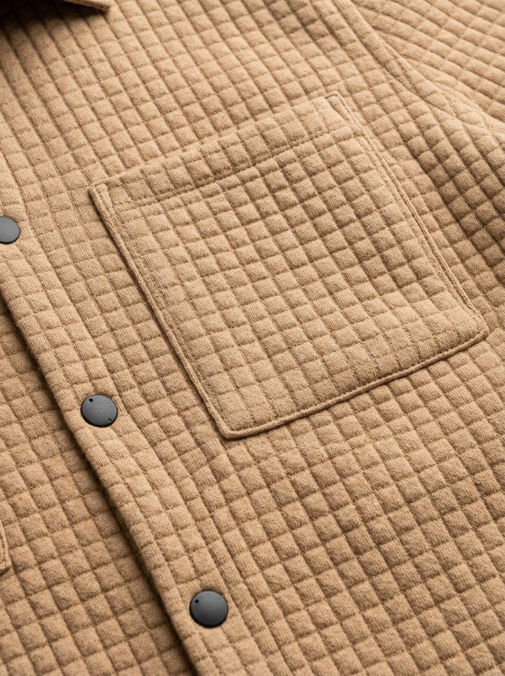 Radley shirt jacket, fabric close up, Gentlemens Manor
