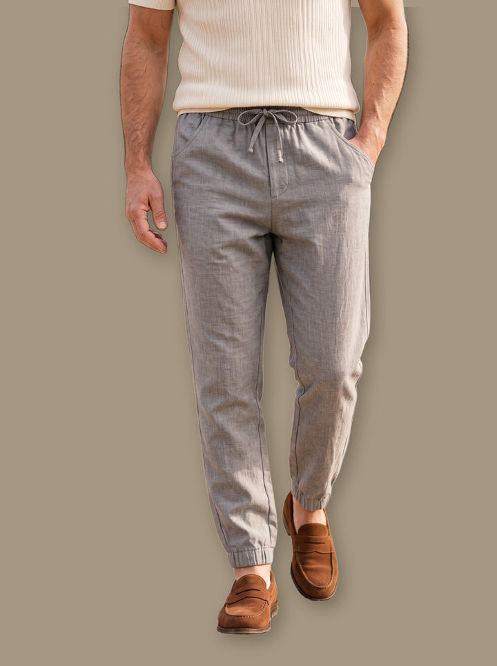 Raleigh trousers in Grey, studio - Gentlemens Manor