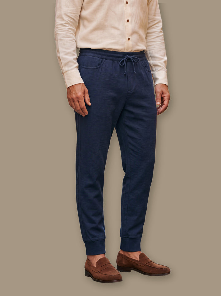 Raleigh trousers in Navy, studio - Gentlemens Manor