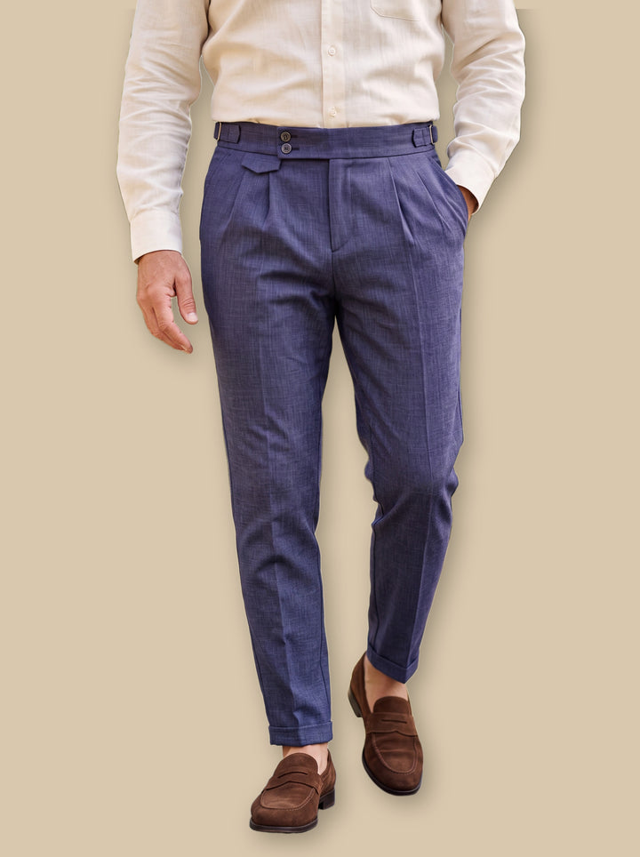 Ramsey trousers in Blue, studio - Gentlemens Manor