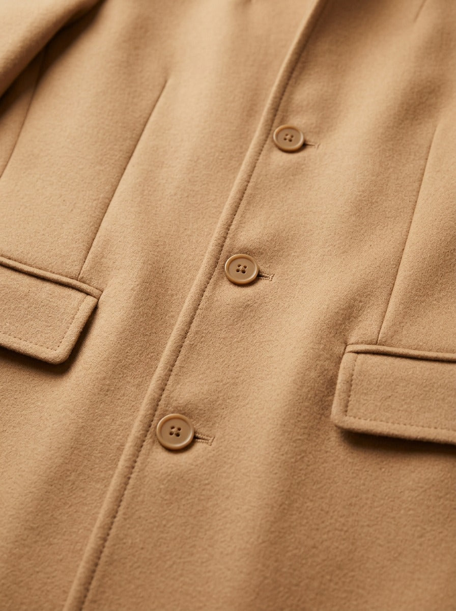 Rawlins stand collar tailored jacket, fabric close up, Gentlemens Manor