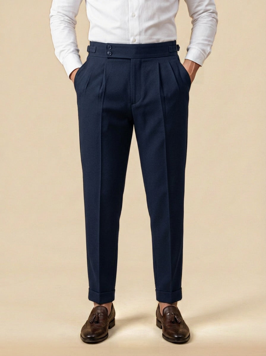 Redfield dress pants in Navy, studio, Gentlemens Manor