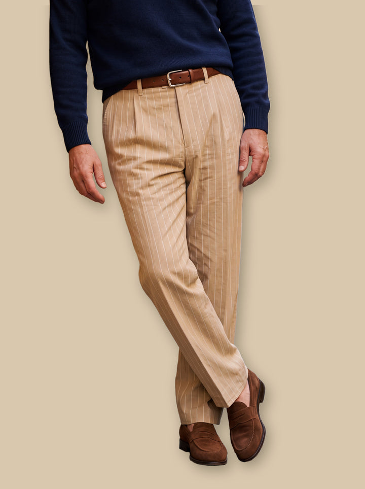 Reed trousers in Sand, studio - Gentlemens Manor