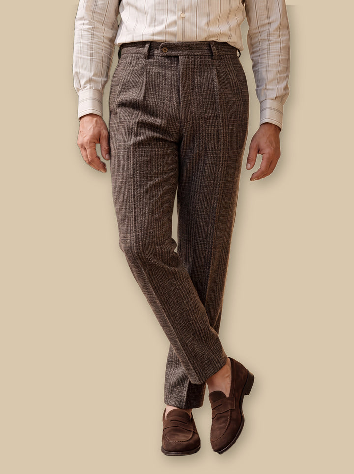 Reid trousers in Brown, studio - Gentlemens Manor