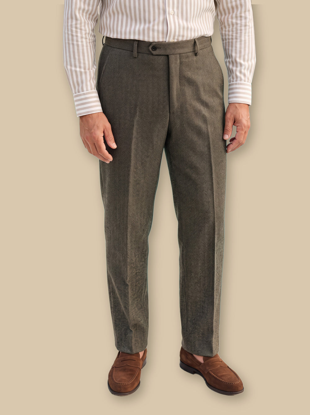 Rex trousers in Brown, studio - Gentlemens Manor