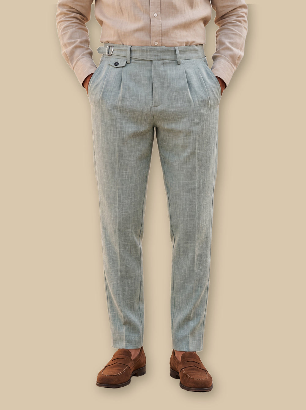 Richmond trousers in Green, studio - Gentlemens Manor