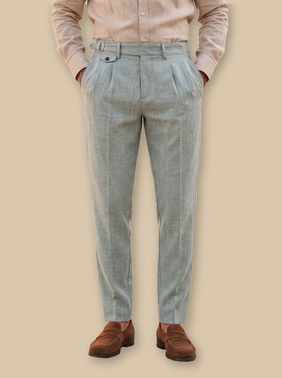 Richmond trousers in Green, studio - Gentlemens Manor