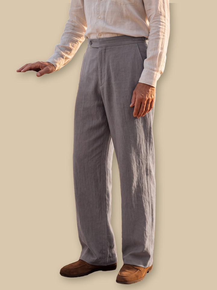 Riley trousers in Grey, studio - Gentlemens Manor