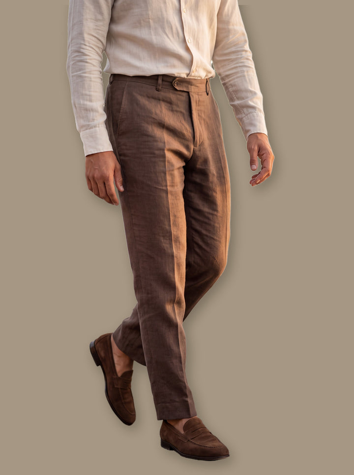 Robert trousers in Brown, studio - Gentlemens Manor