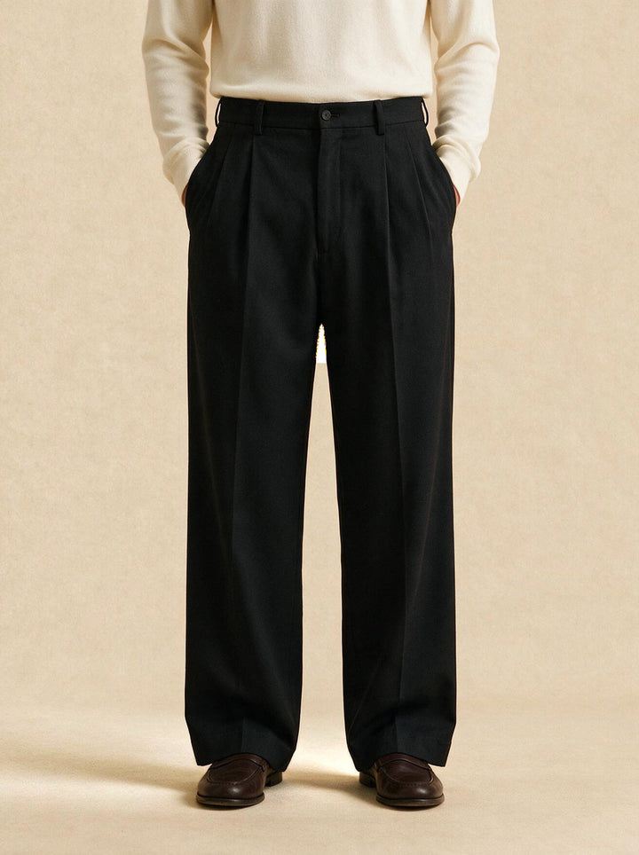 Rockwell dress pants in Black, studio, Gentlemens Manor