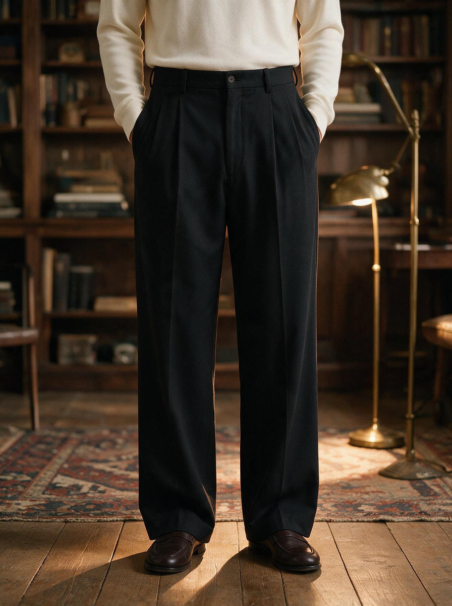 Rockwell dress pants in Black, lifestyle, Gentlemens Manor