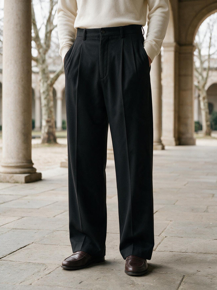 Rockwell dress pants in Black, lifestyle, Gentlemens Manor