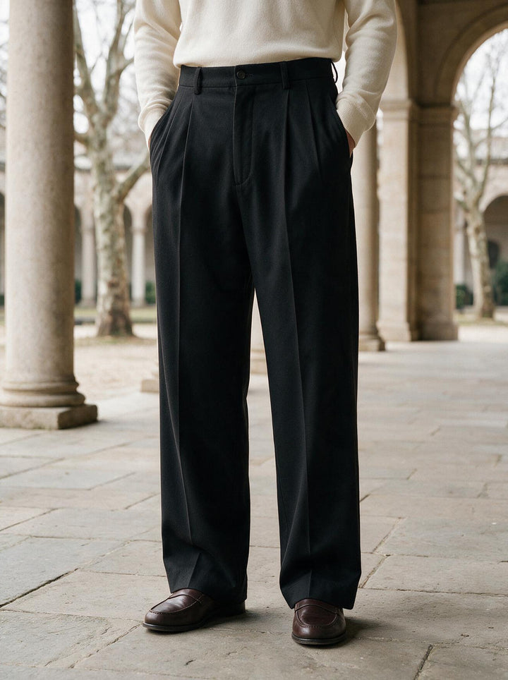 Rockwell dress pants in Black, lifestyle, Gentlemens Manor