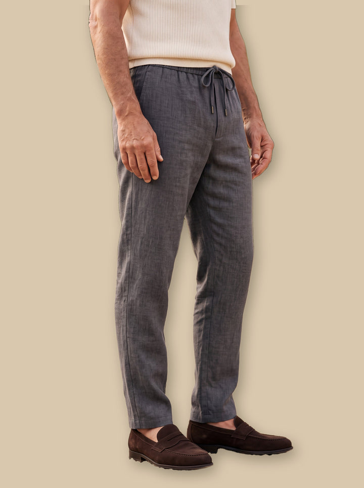 Roger trousers in Charcoal, studio - Gentlemens Manor