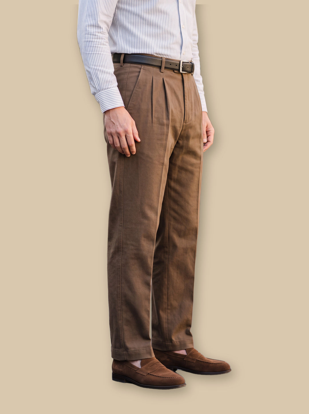 Roland trousers in Brown, studio - Gentlemens Manor