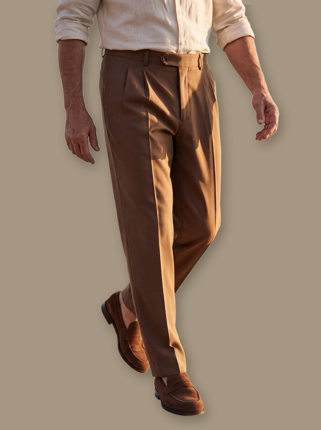 Roman trousers in Brown, studio - Gentlemens Manor
