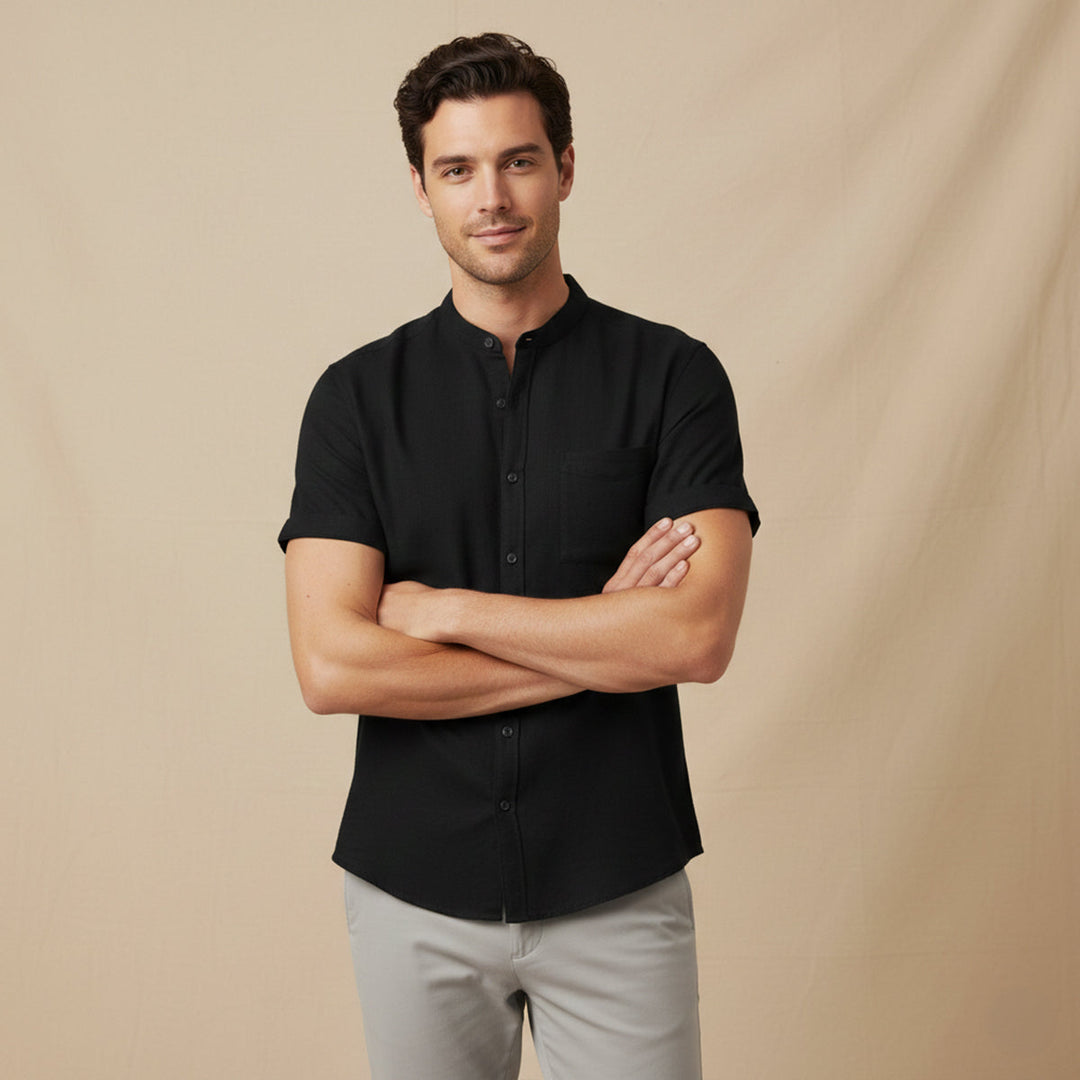 The Winchester Men’s Oversized Cotton Linen Beach Shirt