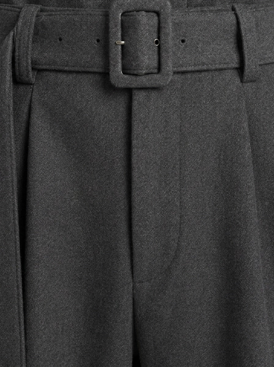 Sanford pleated wide leg trousers, fabric close up, Gentlemens Manor