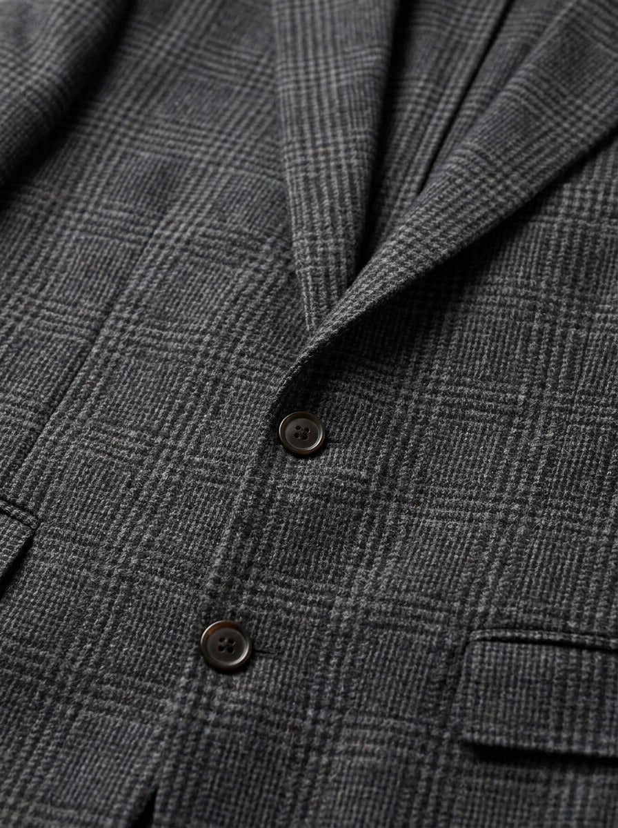 Sedgwick glen check blazer, fabric close up, Gentlemens Manor