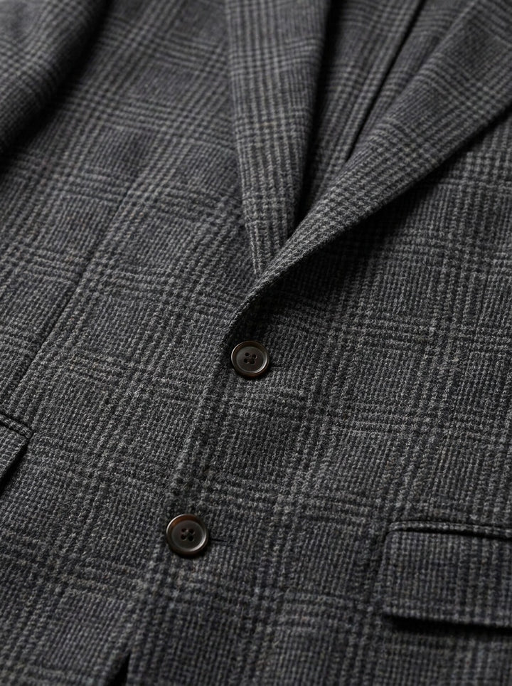 Sedgwick glen check blazer, fabric close up, Gentlemens Manor