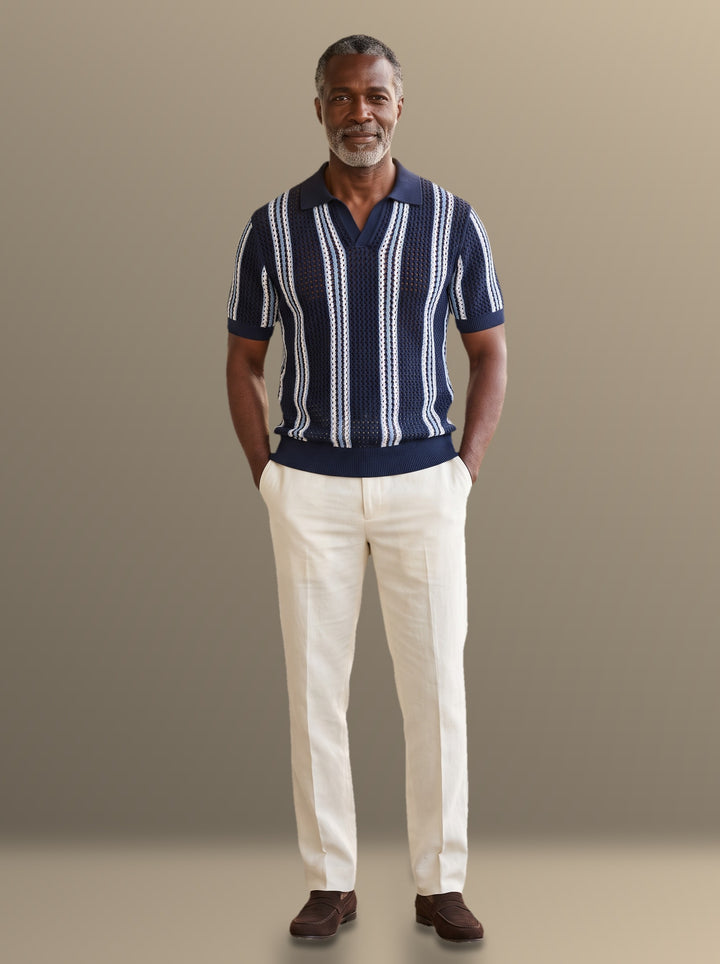 Sheridan polo and pants set in Navy, studio, Gentlemens Manor