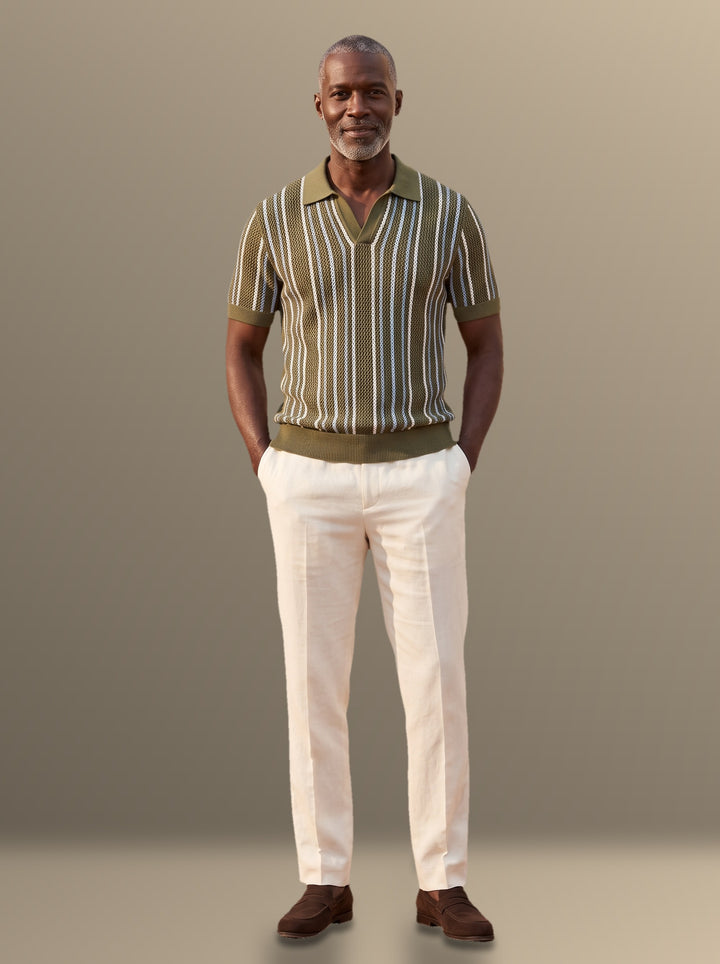 Sheridan polo and pants set in Olive, studio, Gentlemens Manor