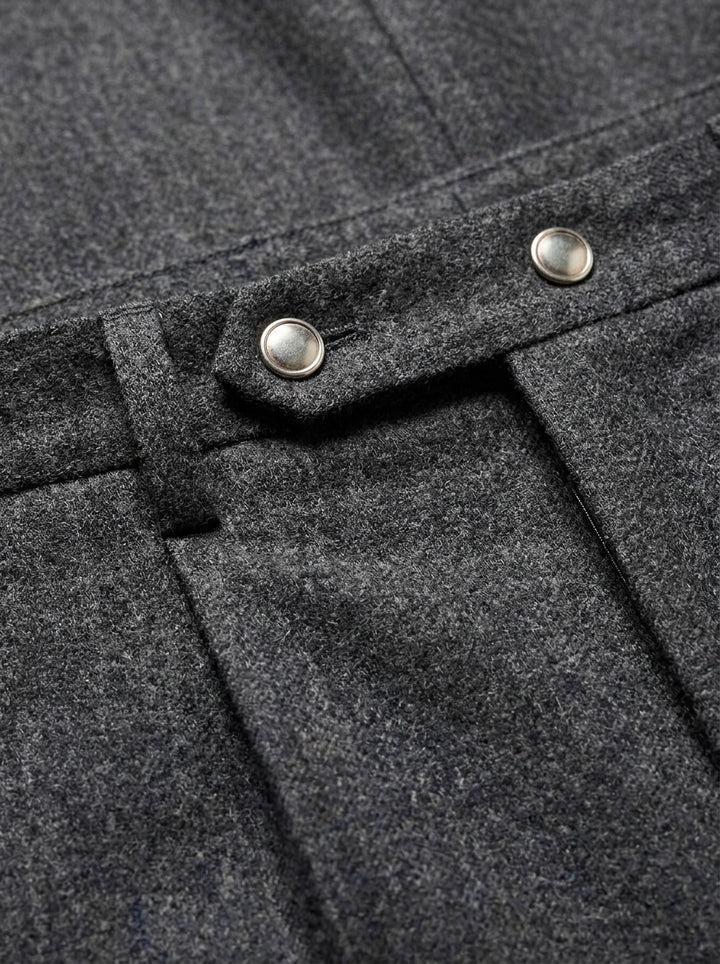 Sherman pleated dress pants, fabric close up, Gentlemens Manor
