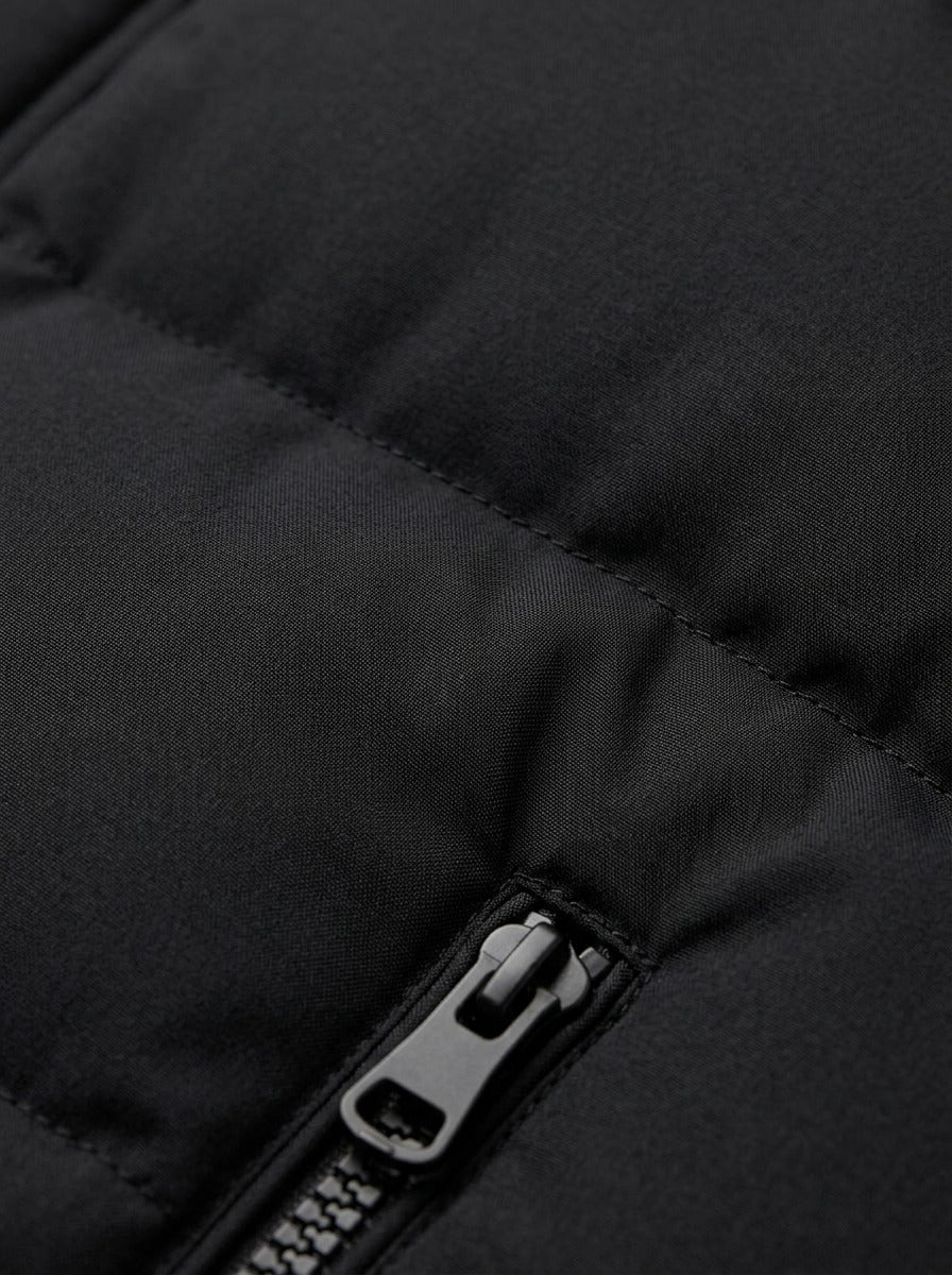 Silas puffer coat, fabric close up, Gentlemens Manor