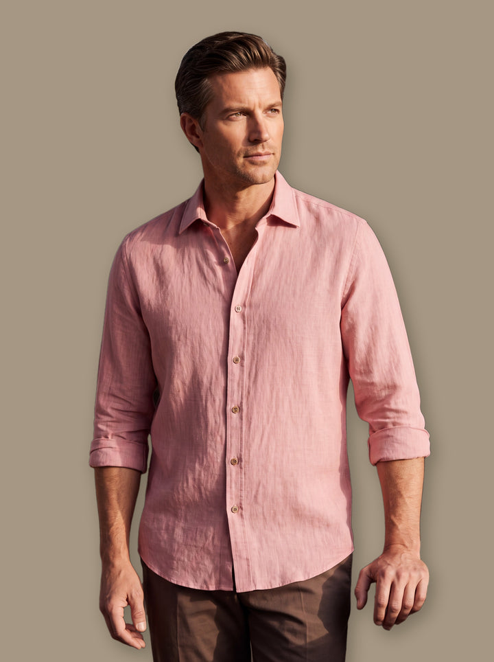 Spencer casual shirt in Pink, studio - Gentlemens Manor