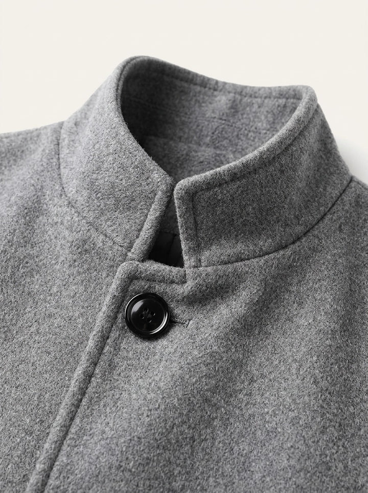 Stanhope overcoat, fabric close up, Gentlemens Manor