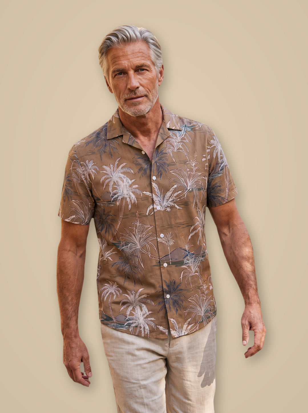 Sterling casual shirt in Brown, studio - Gentlemens Manor