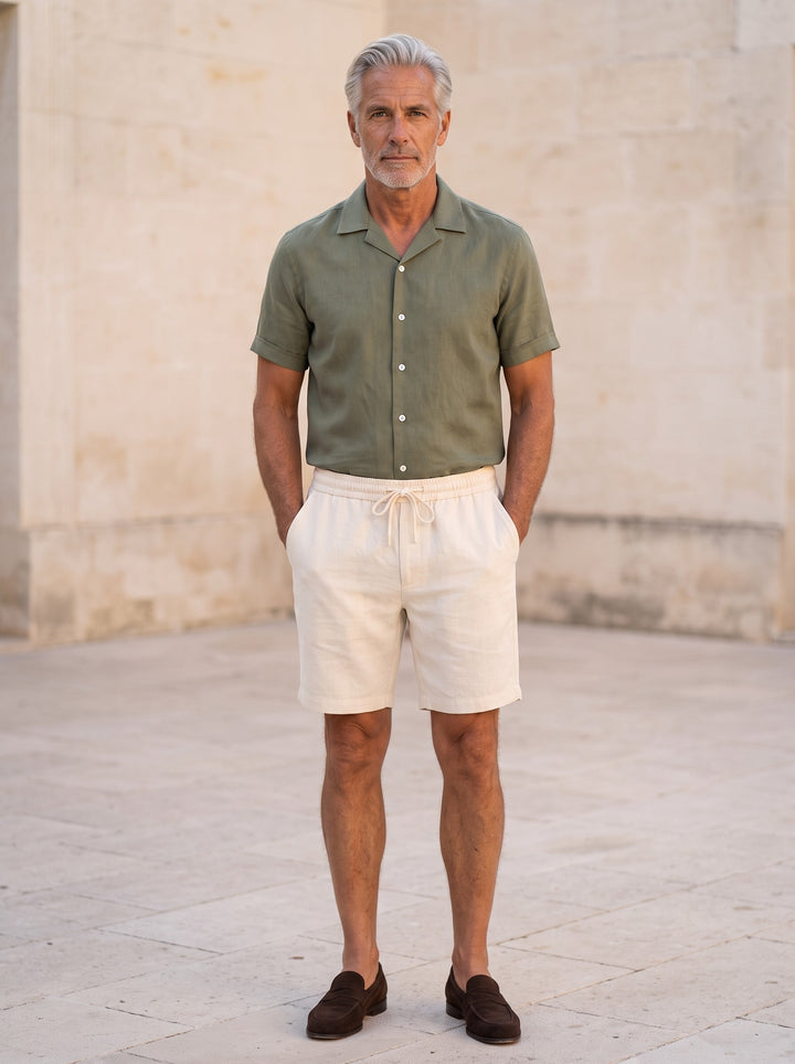 Talbot shirt and shorts set in Green, lifestyle, Gentlemens Manor