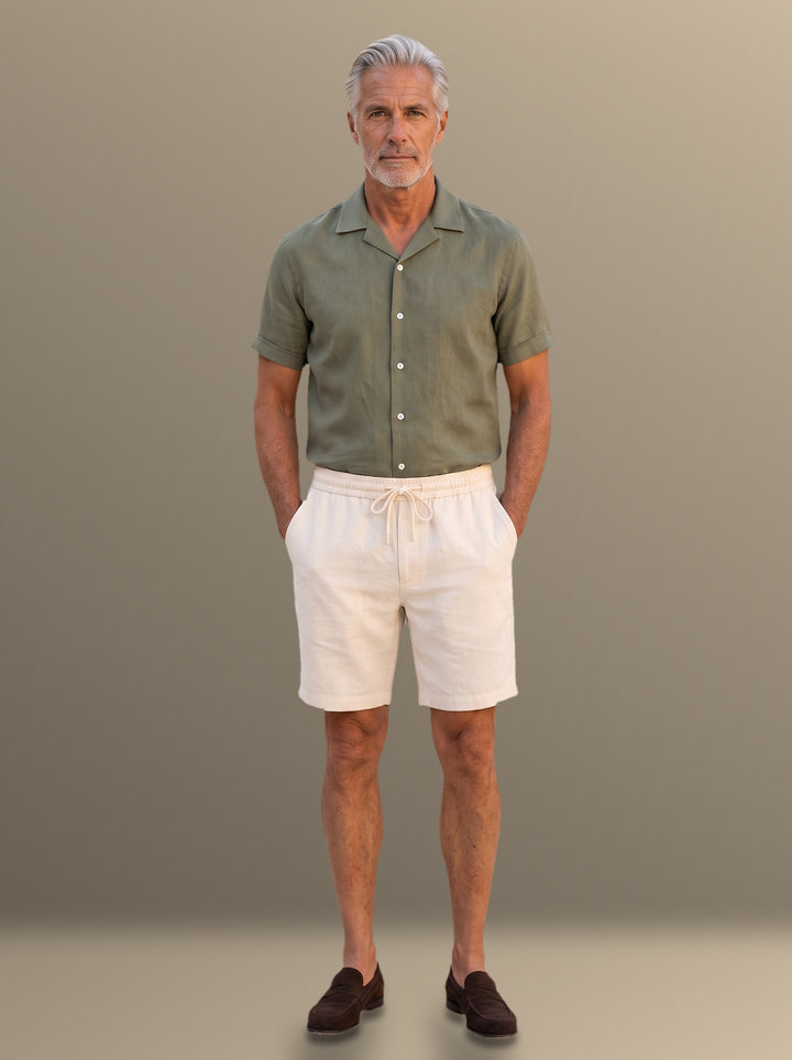 Talbot shirt and shorts set in Green, studio, Gentlemens Manor