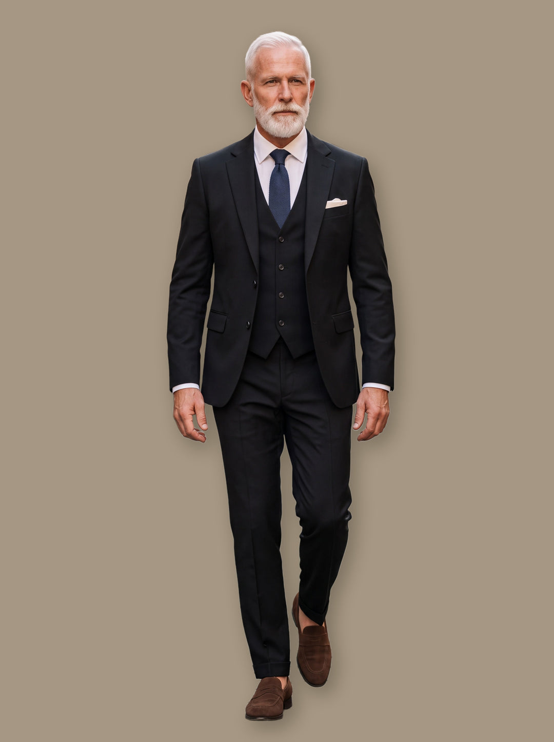 Thayer blazer suit in Black, studio - Gentlemens Manor
