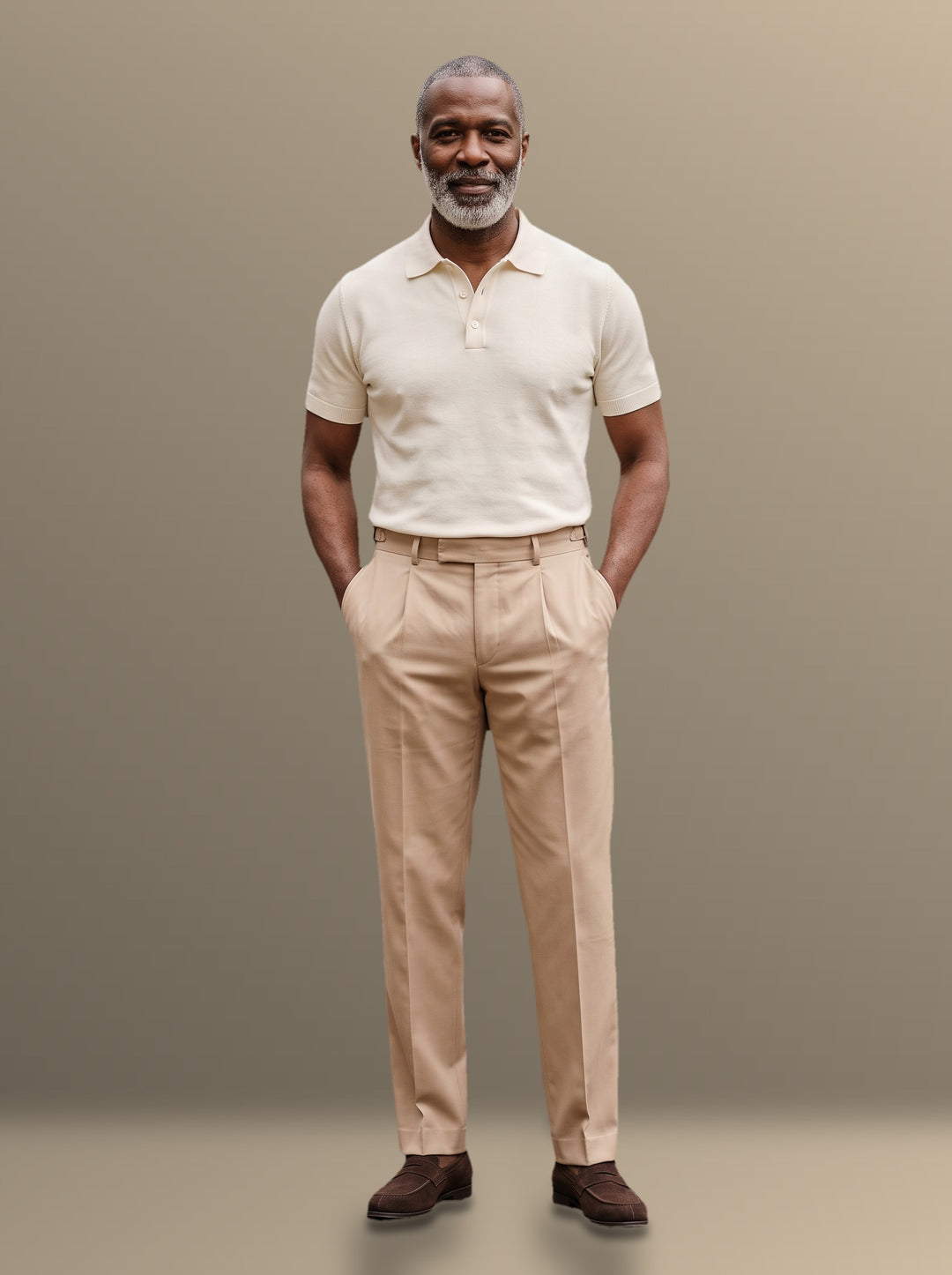 Thomas two piece set in Cream, studio, Gentlemens Manor