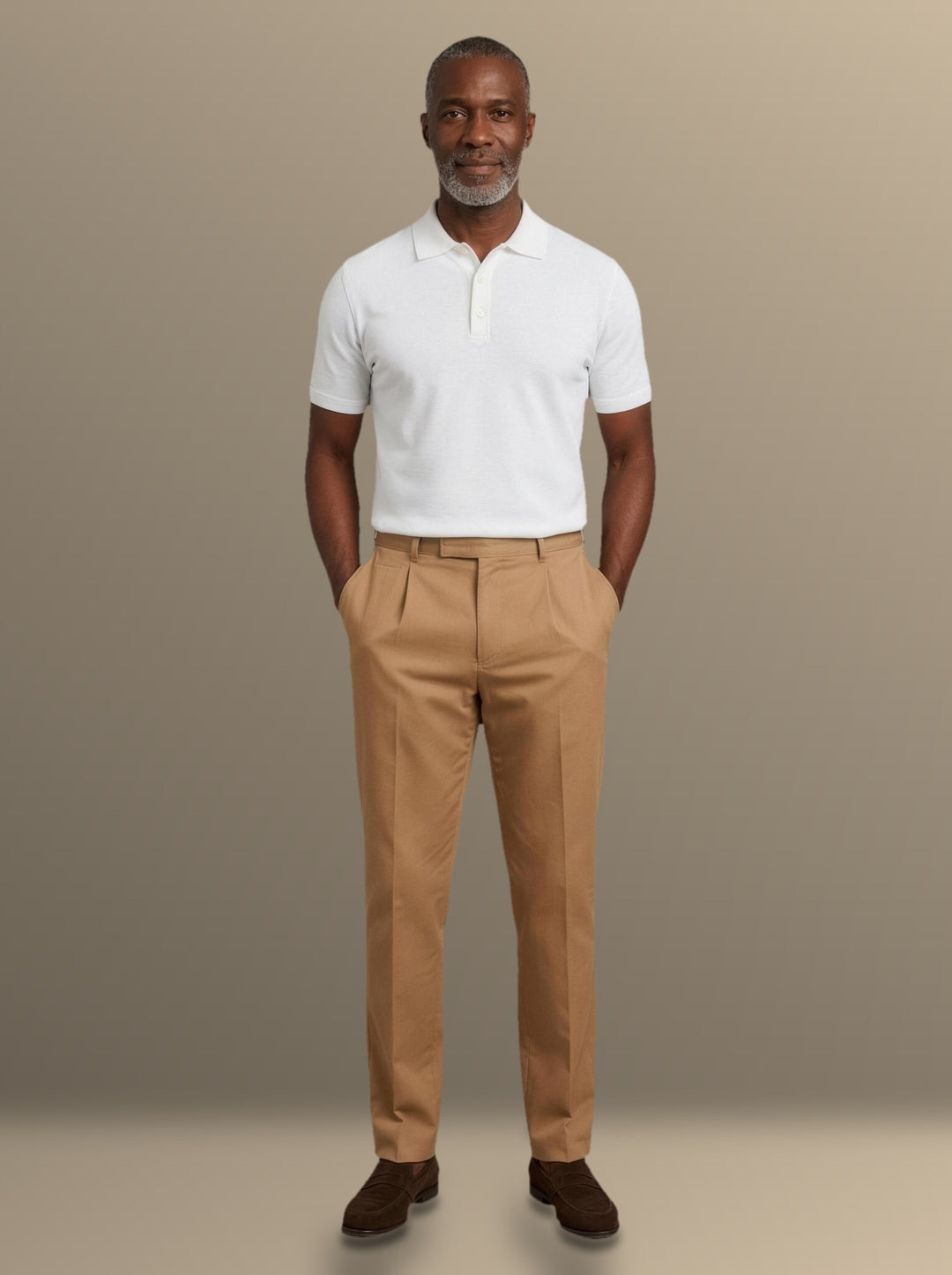 Thomas two piece set in White, studio, Gentlemens Manor