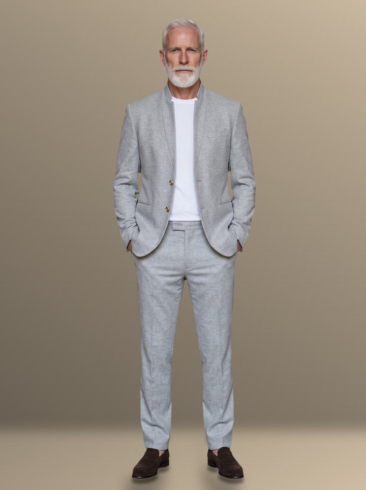 Thurston two piece set in Grey, studio, Gentlemens Manor