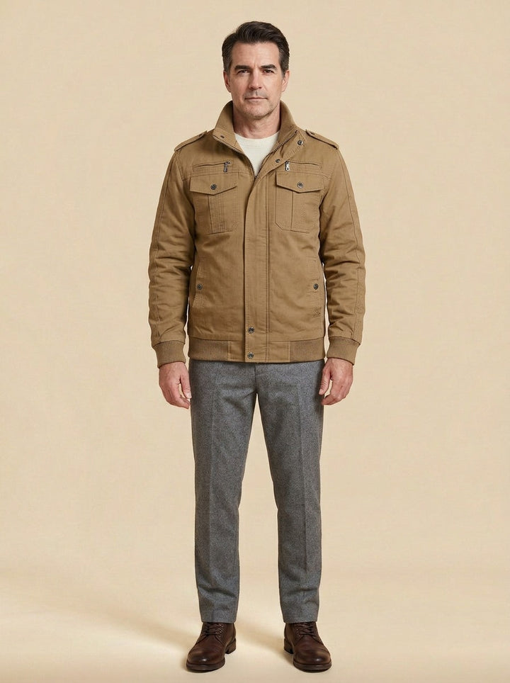 Tucker field jacket in Camel, studio, Gentlemens Manor