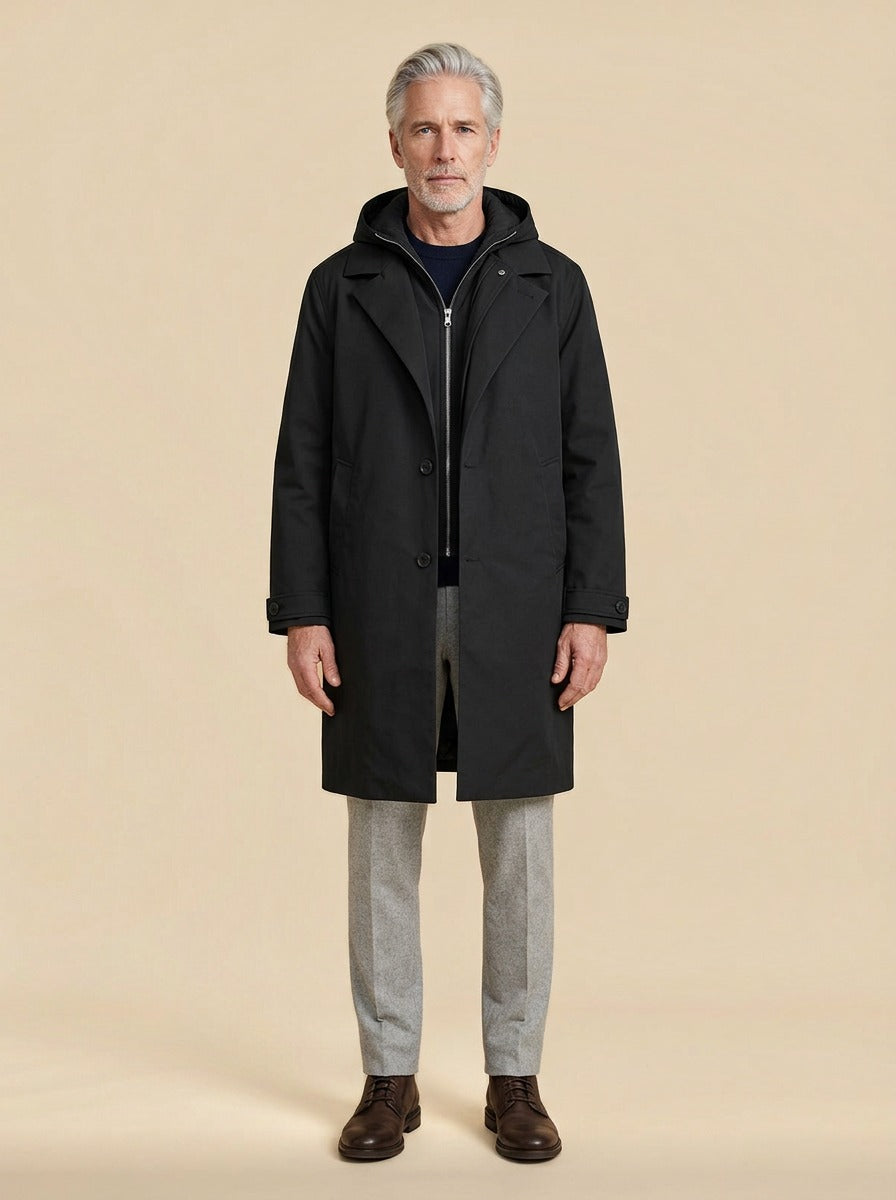 Underwood parka in Black, studio, Gentlemens Manor