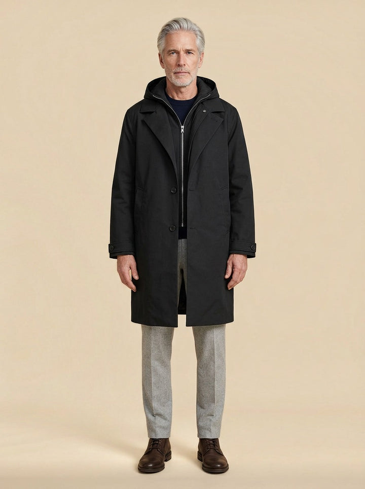 Underwood parka in Black, studio, Gentlemens Manor