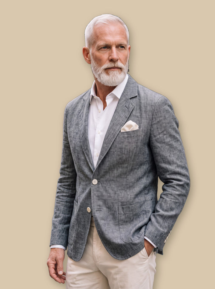 Upton blazer suit in Grey, studio - Gentlemens Manor